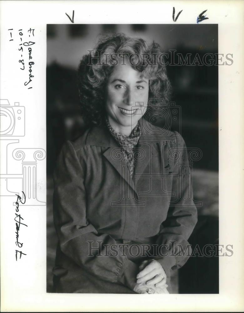 1987 Press Photo Jane Brody - ora14391 - Historic Images