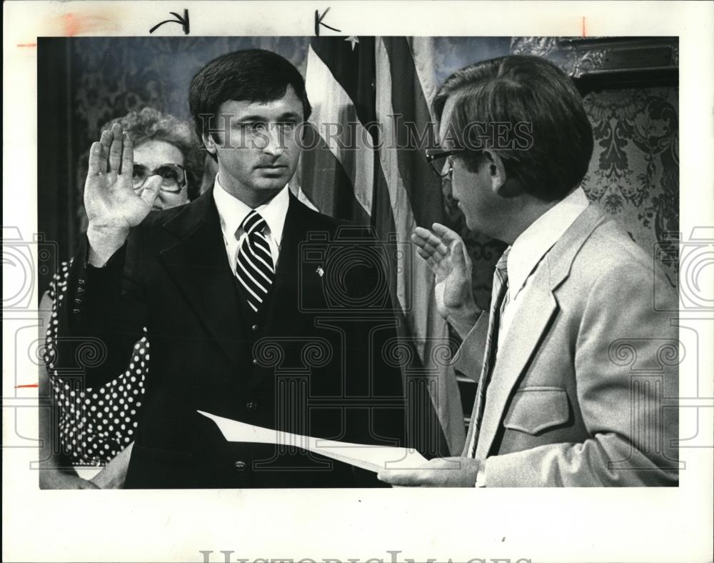 1980 Press Photo Mayor Joseph Pandy, Jr. - Historic Images