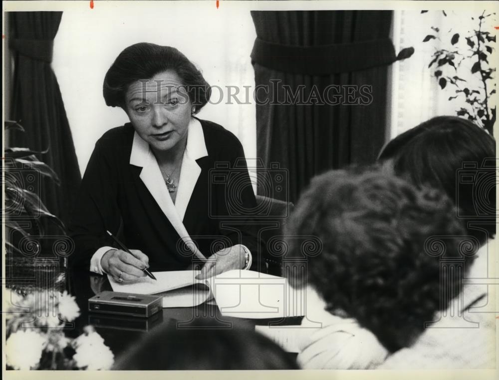 1980 Press Photo Shirley Hufstedler First Secretary Of Education - cvp26843 - Historic Images