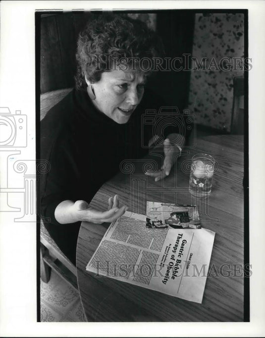 1986 Press Photo Priscilla Mahley of Weight Reduction - Historic Images