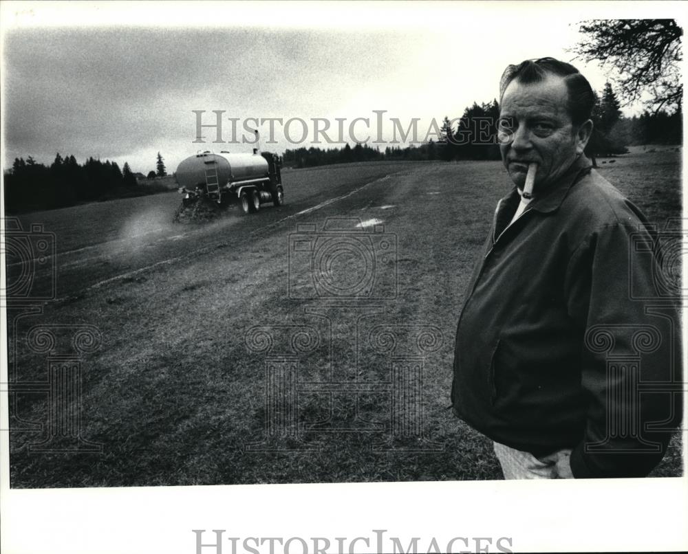 1979 Press Photo A.B Graves, director of Oak Lodge Sanitary District plant - Historic Images