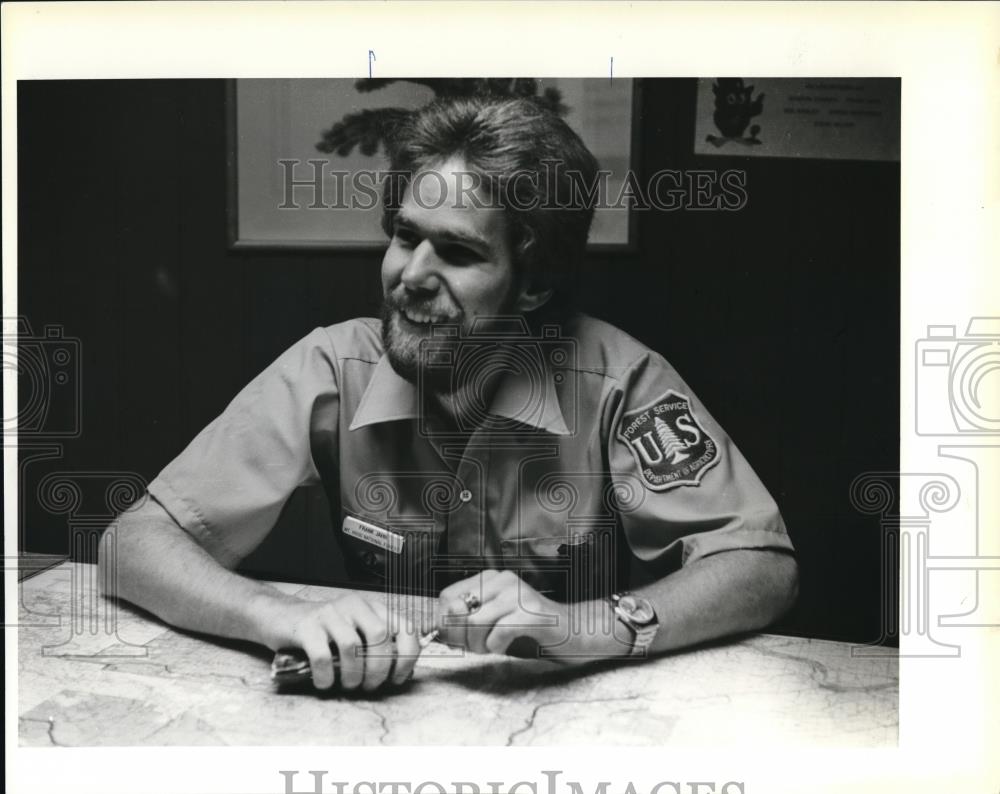 1980 Press Photo Frank Jahn recreation resource management at Oregon State Univ - Historic Images