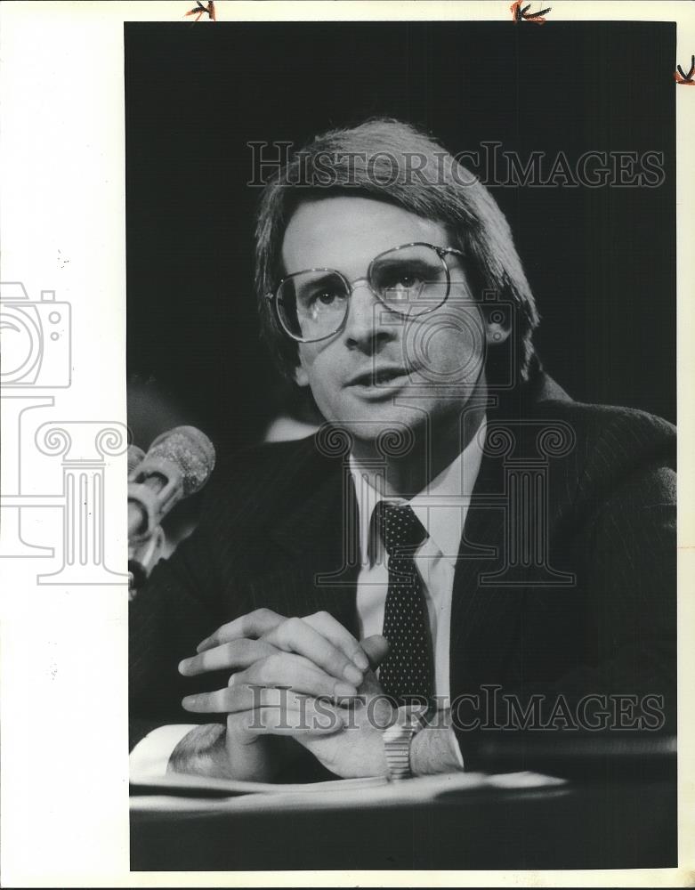 1981 Press Photo David Stockman, Director of Office of Management and Budget - Historic Images