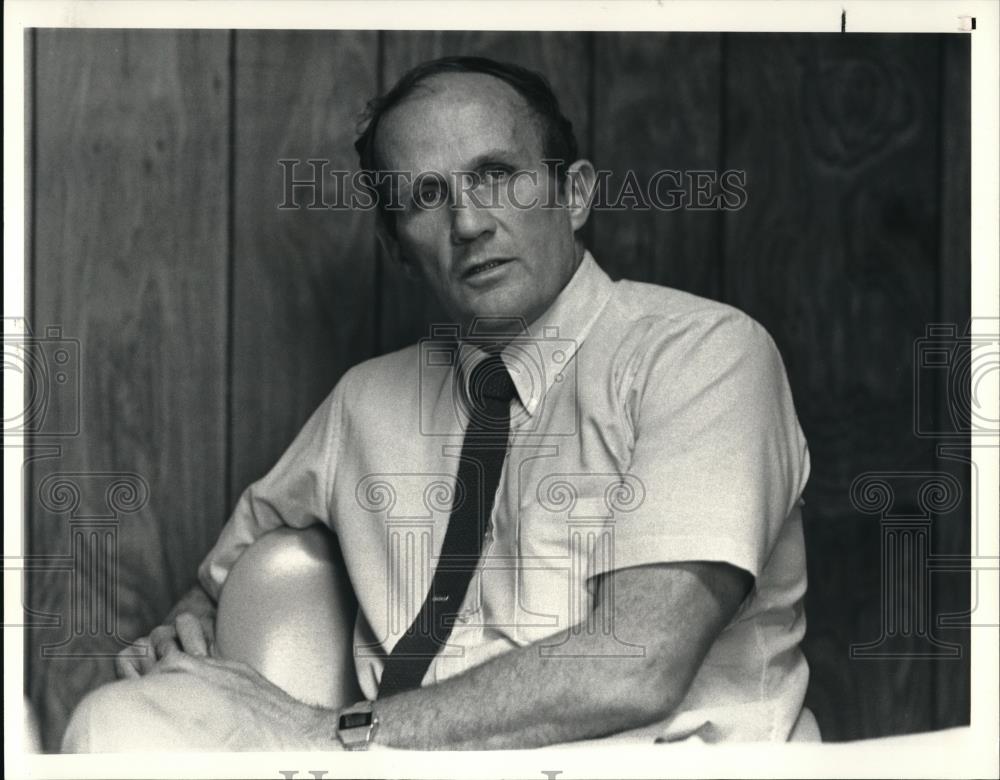 1986 Press Photo Don Peoples Chief Exec of Buttle Silver Bow County Mining - Historic Images