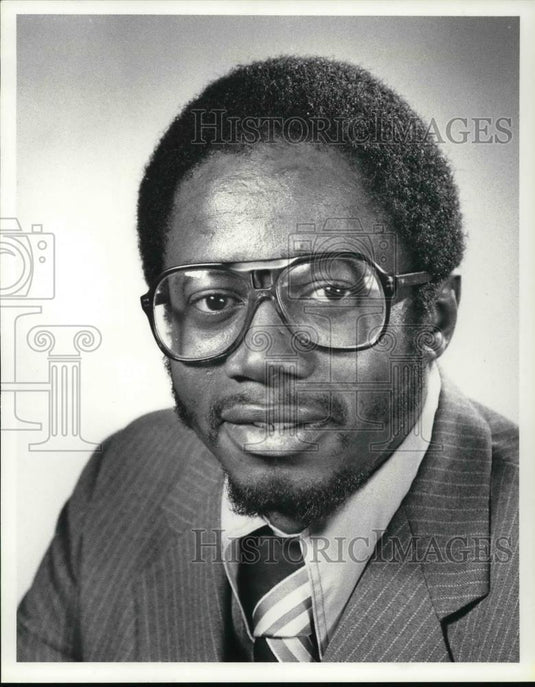 1986 Press Photo George Lee, democrtaic candidate for county commissioner - Historic Images