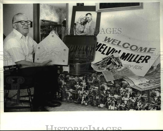 1983 Press Photo Melvin Miller, folk hero in 50's - Historic Images