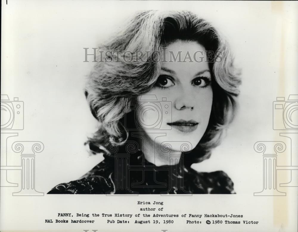 1980 Press Photo Erica Jong American Author Of Fanny - cvp26856 - Historic Images