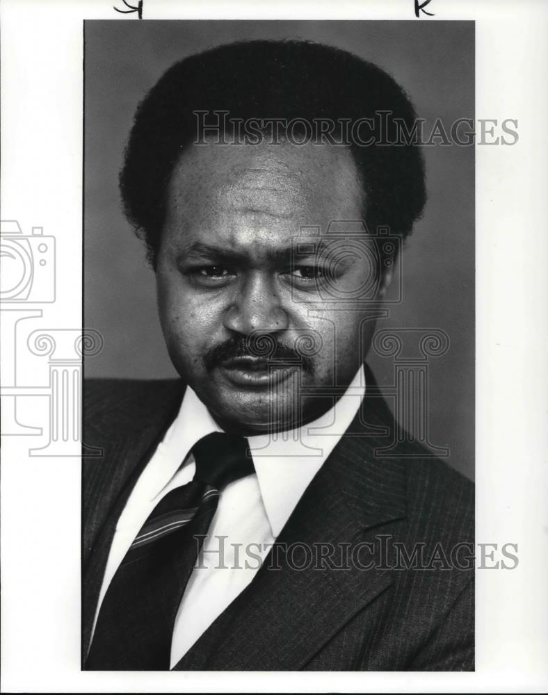 1987 Press Photo Jimmy Mack Attorney Spokesman for 21st Congressional Caucus - Historic Images