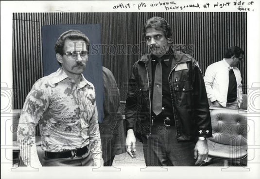 1983 Press Photo Ronald Reddish at the courtroom - Historic Images