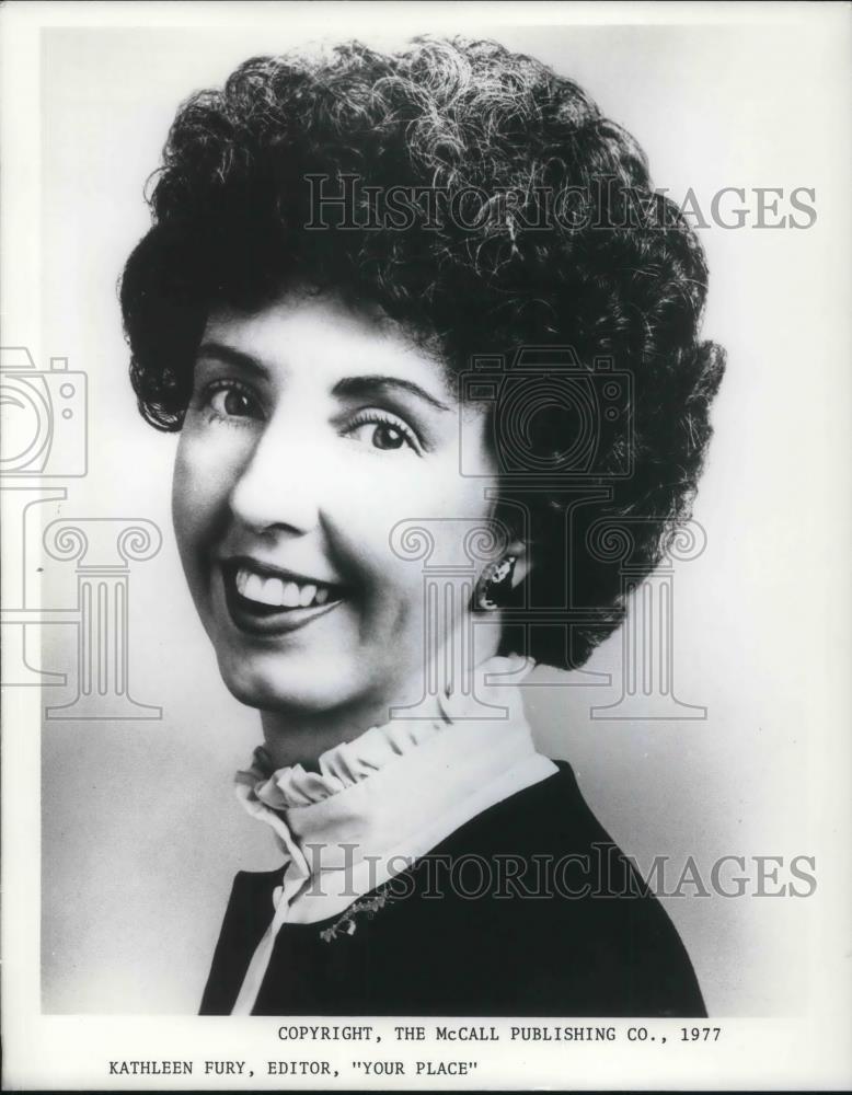 1977 Press Photo Kathleen Fury, editor of Your Place - cvp21068 - Historic Images