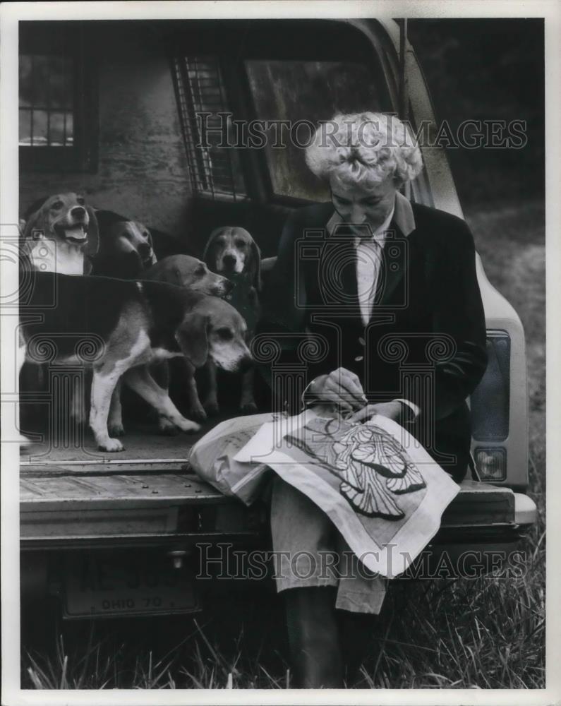 1971 Press Photo Mrs. Gilbert W. Humphrey Joint Master of Foxhounds - cvp24004 - Historic Images