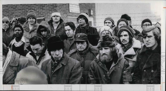 1978 Press Photo Thomas Moss Jr Memorial service for slain picket - Historic Images