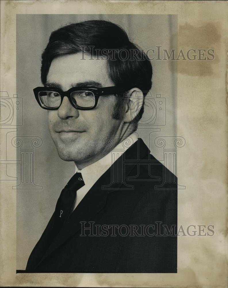 1971 Press Photo Richard Fletcher was interviewed at the Benson hotel - ora25698 - Historic Images