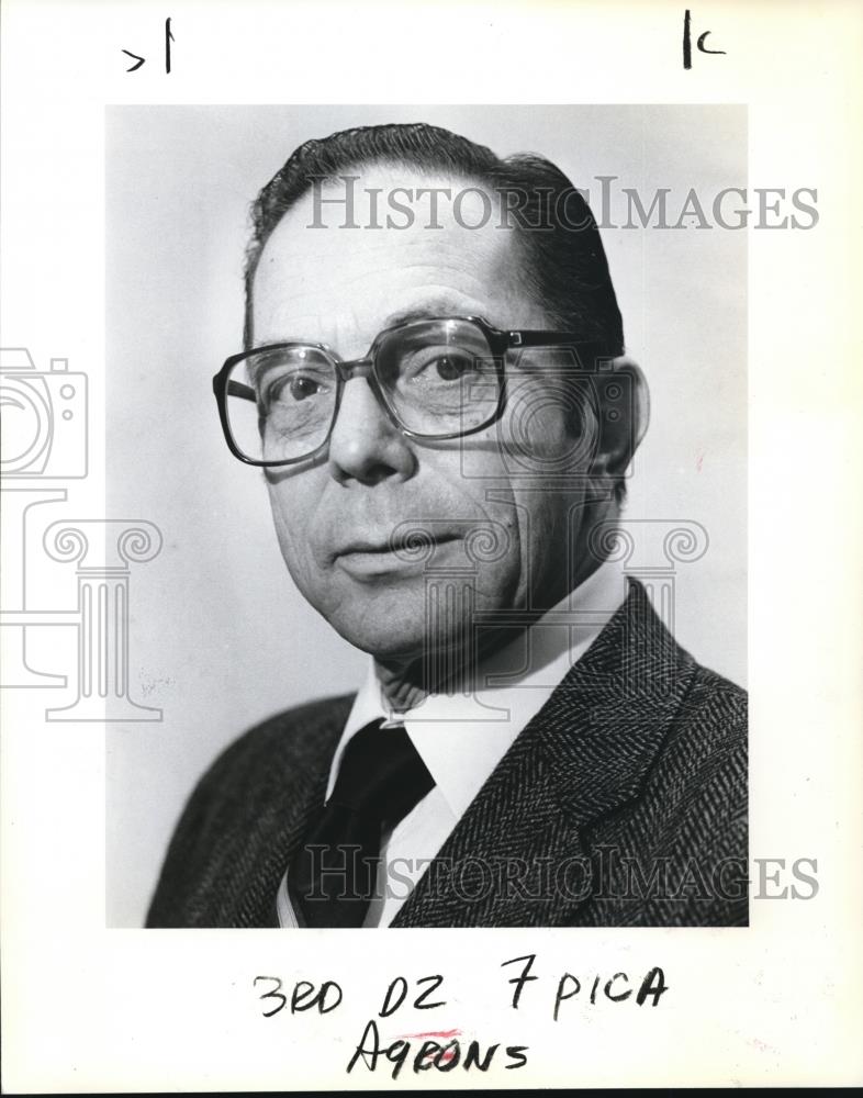 1985 Press Photo Rep. Bernie Argons to leave politics - ora02976 - Historic Images