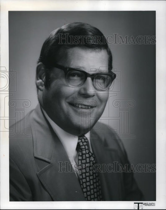 1973 Press Photo William L. Fisher President of Bank - cvp27227 - Historic Images