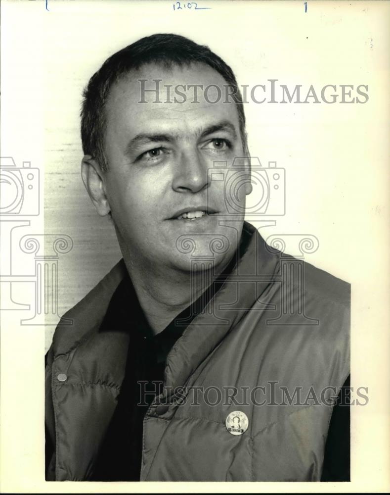 1987 Press Photo Gus Hasford American Journalist Novelist and Poet - o ...