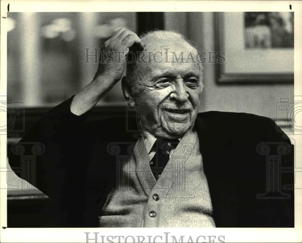 1985 Press Photo Father of Public Relations, Edward L. Bernays - Historic Images
