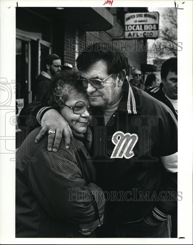 1987 Press Photo Al Pena with wife - Historic Images