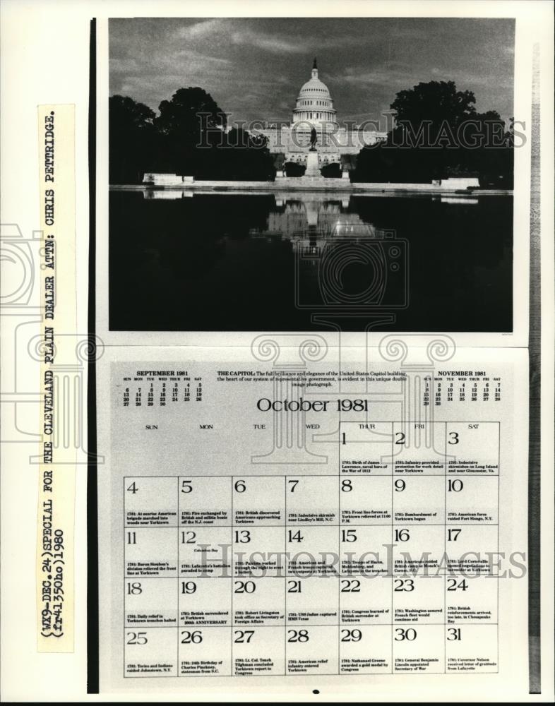 1980 Press Photo Official Pres Ronald Reagan schedule, released by the White Hou - Historic Images