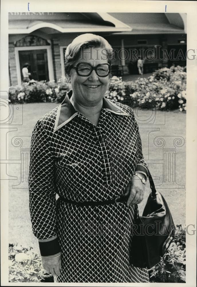 1977 Press Photo Dr Inge Krogh, chief psychiatrist Danish Mental Hospital - Historic Images