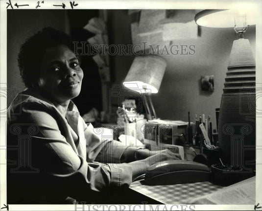1986 Press Photo Hulan Randler Unliscenced group Home Operator at Forest Anenue - Historic Images