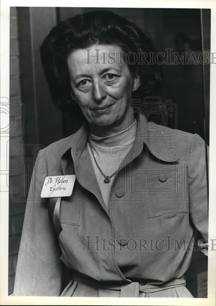 1979 Press Photo Helen Guthrie, Ph.D, Professor of Nutrition - ora32097 - Historic Images