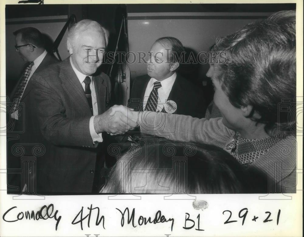 1979 Press Photo Republican presidential candidate John Connally, for Texas gov. - Historic Images