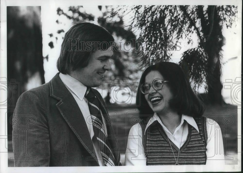 1974 Press Photo Tricia Dibble, marriage name change might jeopardize career - Historic Images