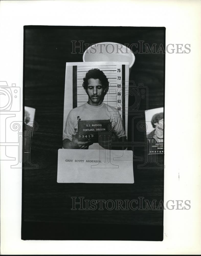 1982 Press Photo Mug shot of Gary Scott Anderson - ora02229 - Historic Images