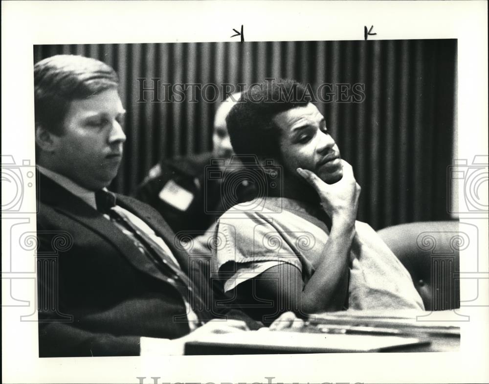 1985 Press Photo Donell Parker (killer) at competency hearing - cva32183 - Historic Images