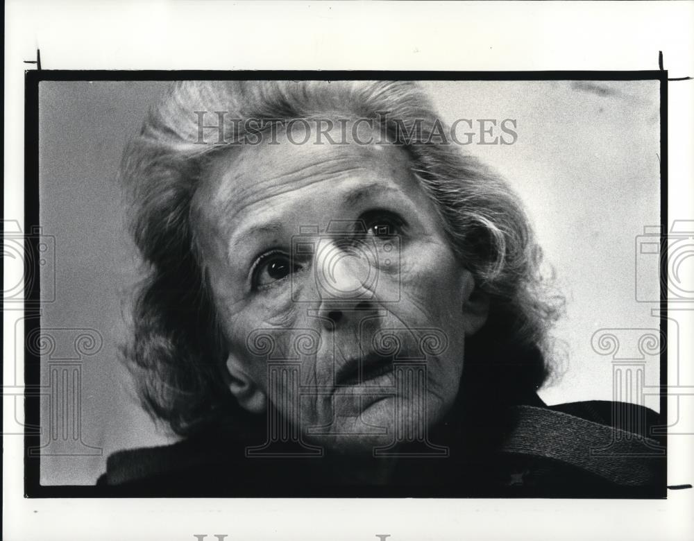 1987 Press Photo Ann Mitchell, head of Cincinnati Abortion clinic - Historic Images