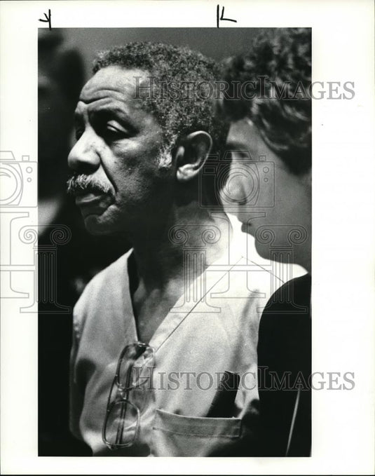 1984 Press Photo William Pattersom and Atty. David DOughten - Historic Images