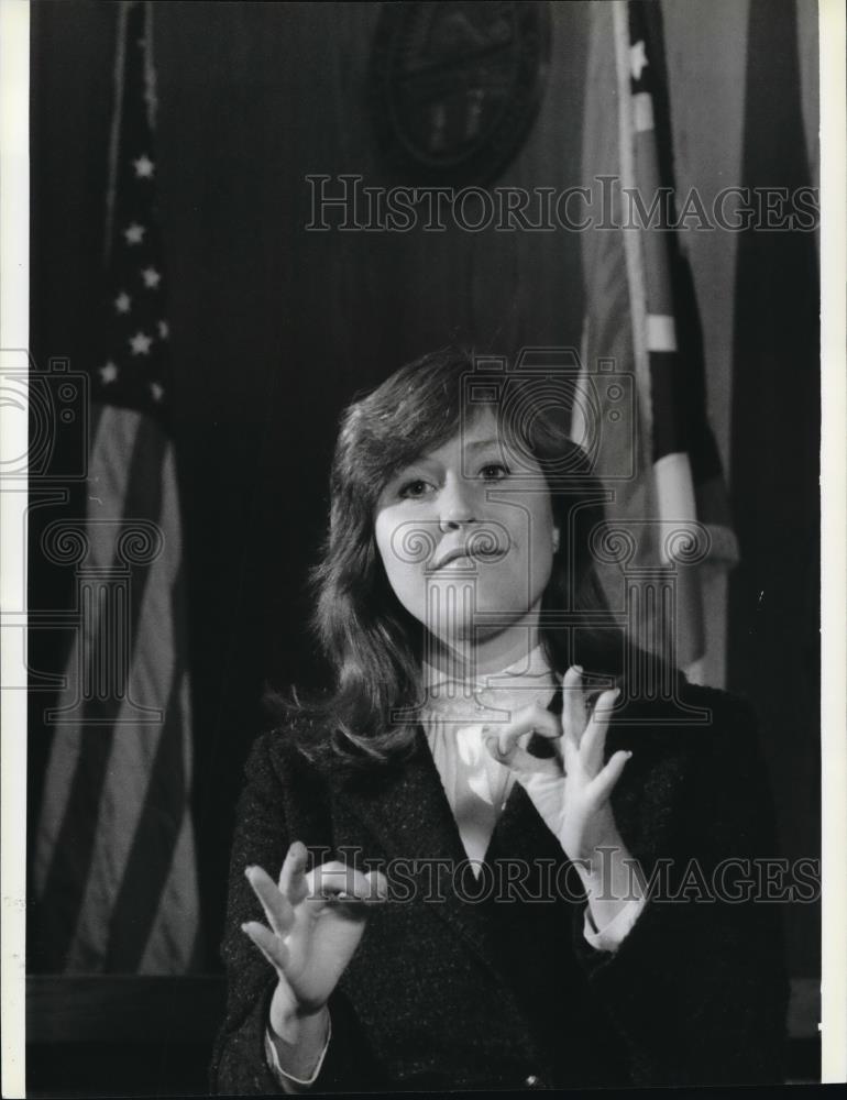 1986 Press Photo Attorney Nancy Leibold - Historic Images