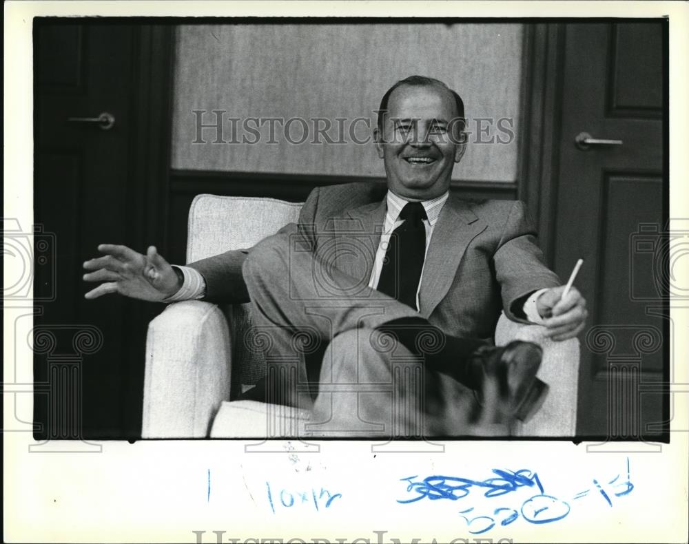 1978 Press Photo Dr Ruden Metter Chairman of Cleveland Tommorrow - Historic Images