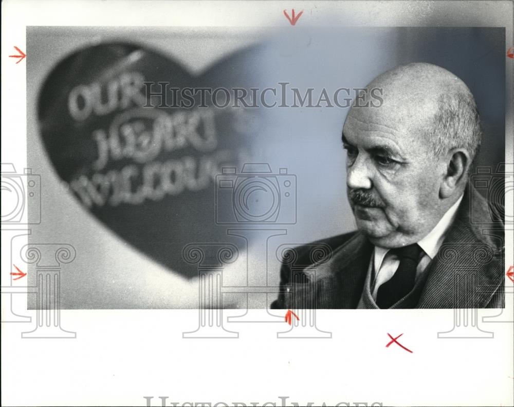 1982 Press Photo Hugh Pallister Jr. President of the Chamber of Commerce - Historic Images