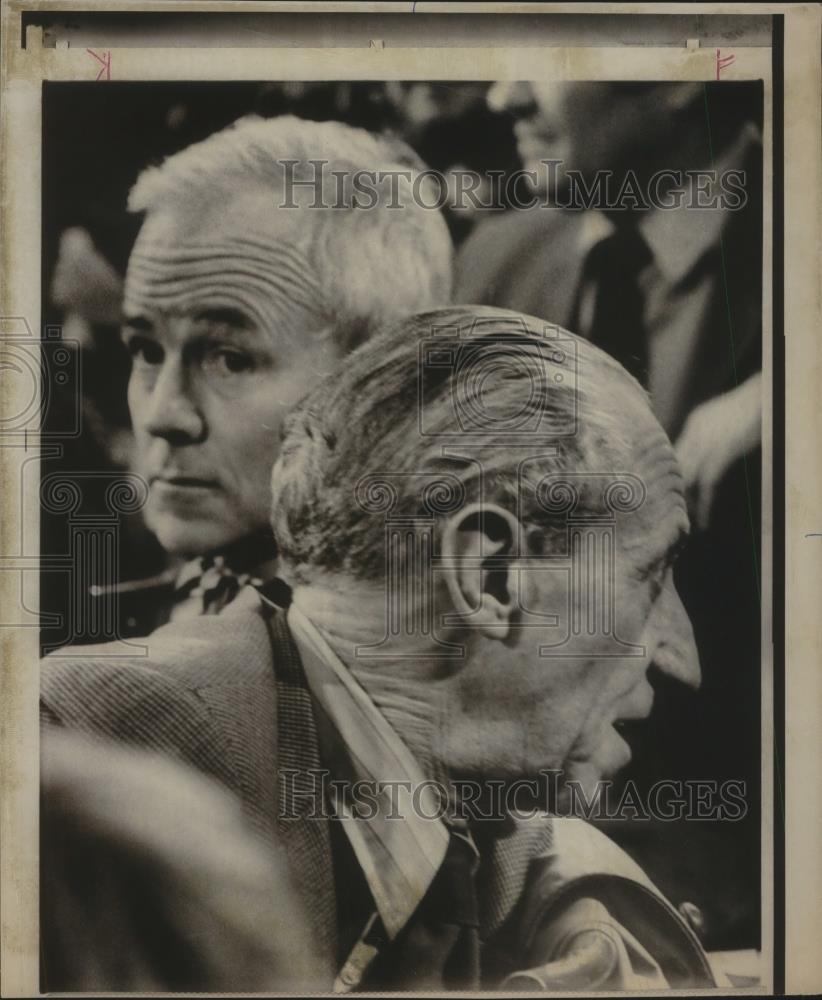 1972 Press Photo Labor Leader Harry Bridges, Edmund j. Flynn - ora14301 - Historic Images