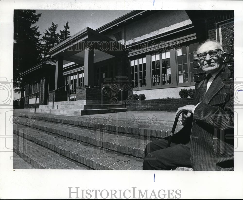 1973 Press Photo Charles P. Keyser at Peninsula Park Community Center anniv - Historic Images