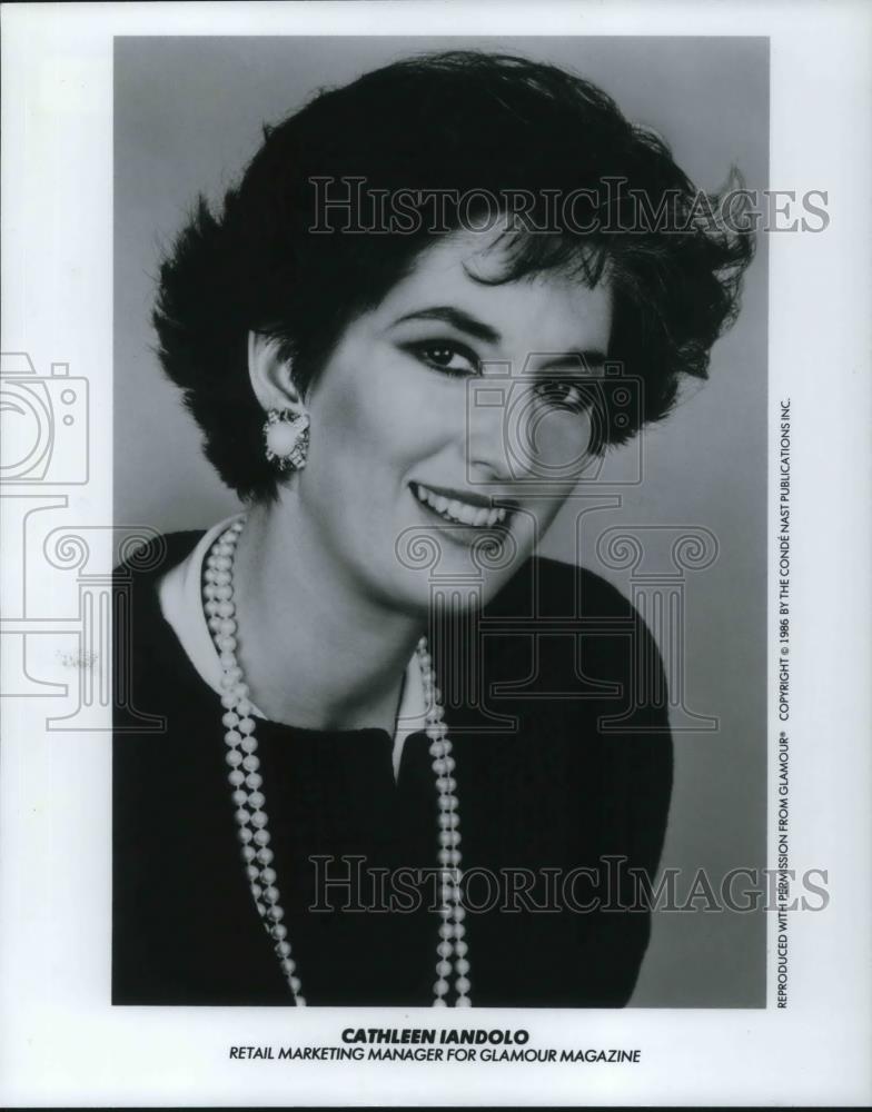 1986 Press Photo Cathleen Iandolo Retail Marketing Manager Glamour Magazine - Historic Images