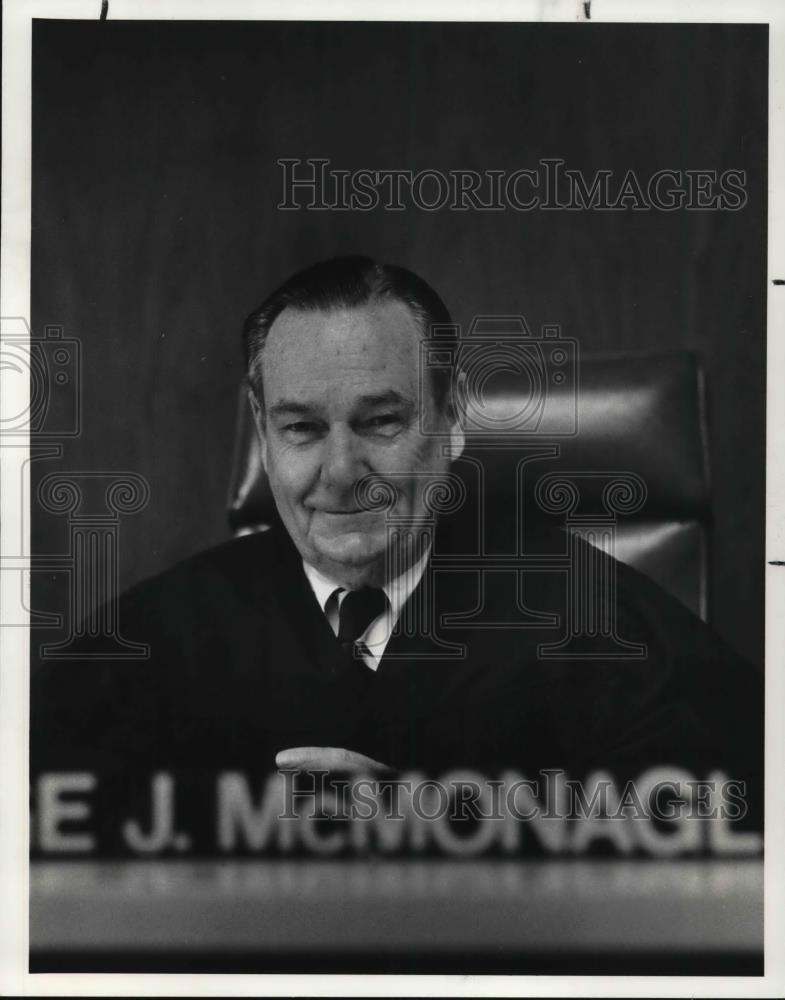 1983 Press Photo Judge George J. McMonagle - Historic Images