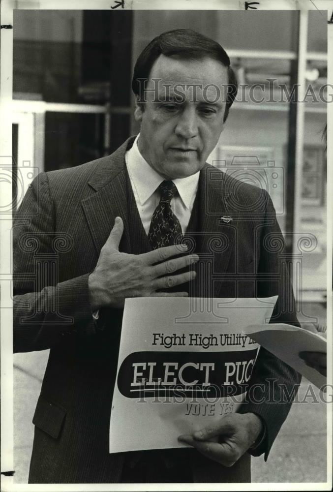 1982 Press Photo Thomase E. Ferguson, State of Ohio Auditor - Historic Images