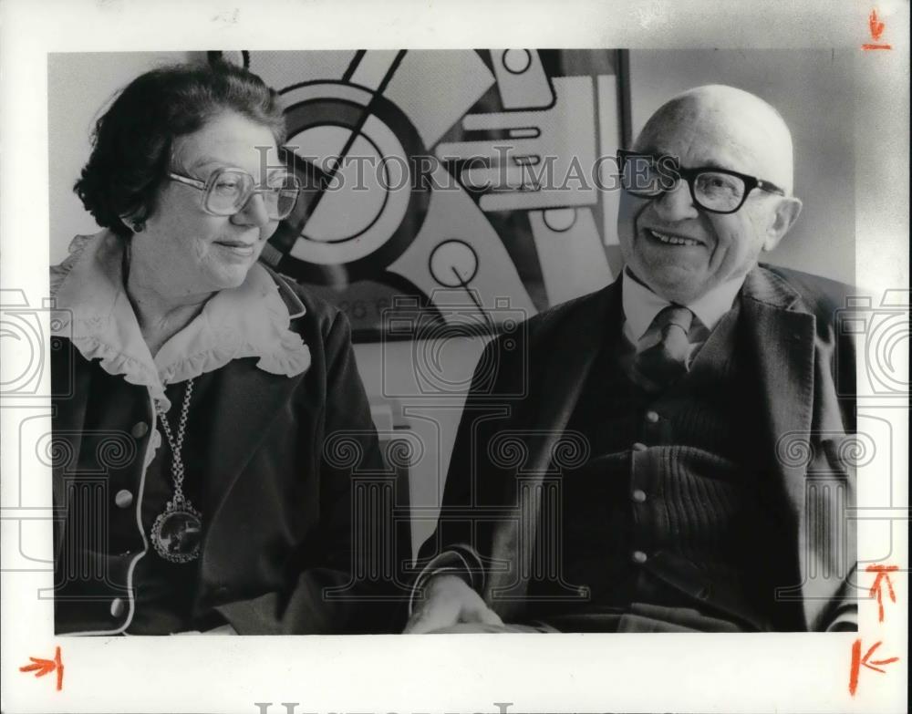 1981 Press Photo Louis &amp; ANnette Kauman - cvp25016 - Historic Images