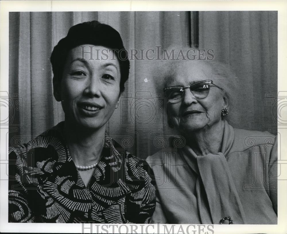 1978 Press Photo Mineko Hasegawa, the 1st exchange student from Sapporo, Japan - Historic Images