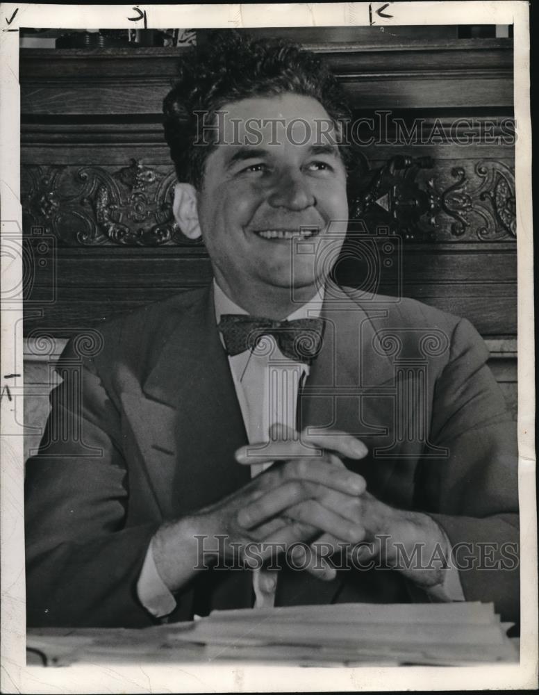 1987 Press Photo Frank J. Lausche will take office as Ohio&#39;s 55th Governor - Historic Images