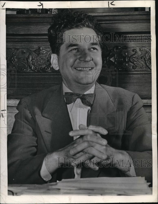 1987 Press Photo Frank J. Lausche will take office as Ohio's 55th Governor - Historic Images