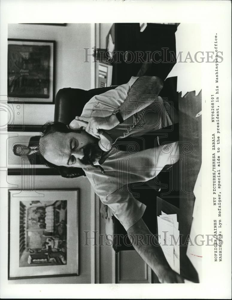 1981 Press Photo Lyn Nofziger, special aide to the president - Historic Images