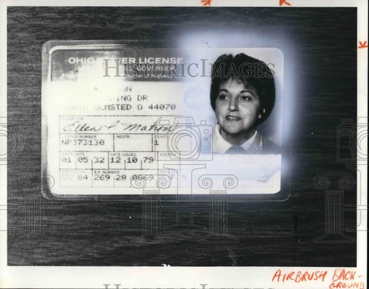 1982 Press Photo Ellen Mahon - Historic Images