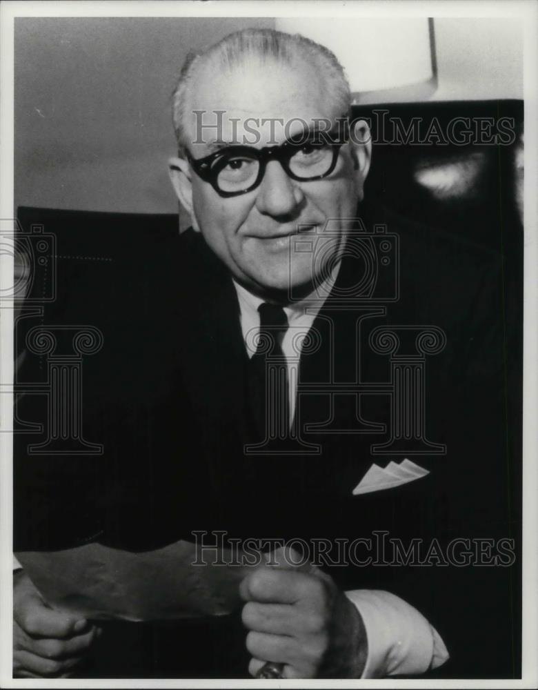 1974 Press Photo U.S. Rep. F. Edward Hebert Chairman House Armed Services Comm. - Historic Images