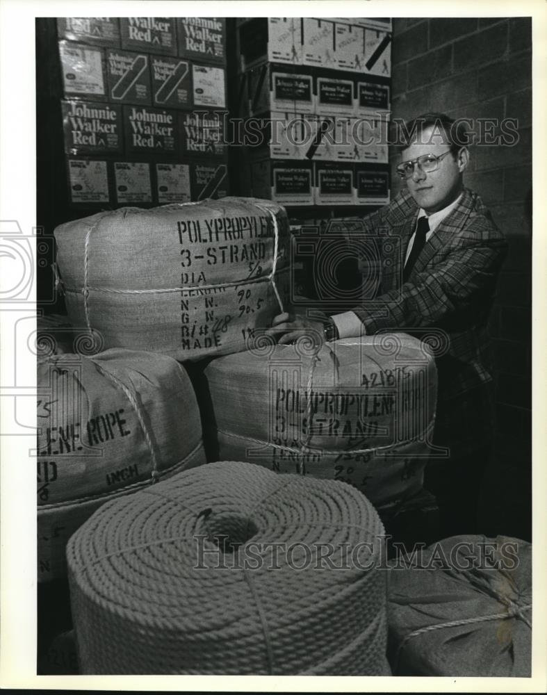 1983 Press Photo James Alex Jr. of American Pacific Corp. - ora02973 - Historic Images