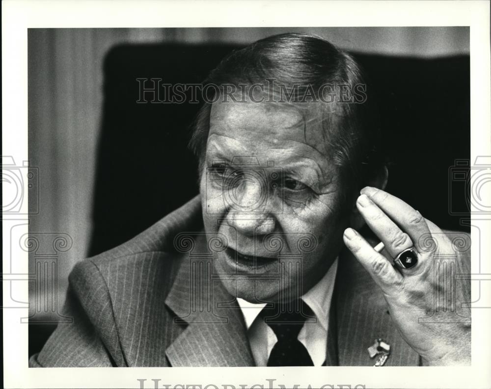 1985 Press Photo Lorain Ohio Mayor Alex Olejko - Historic Images