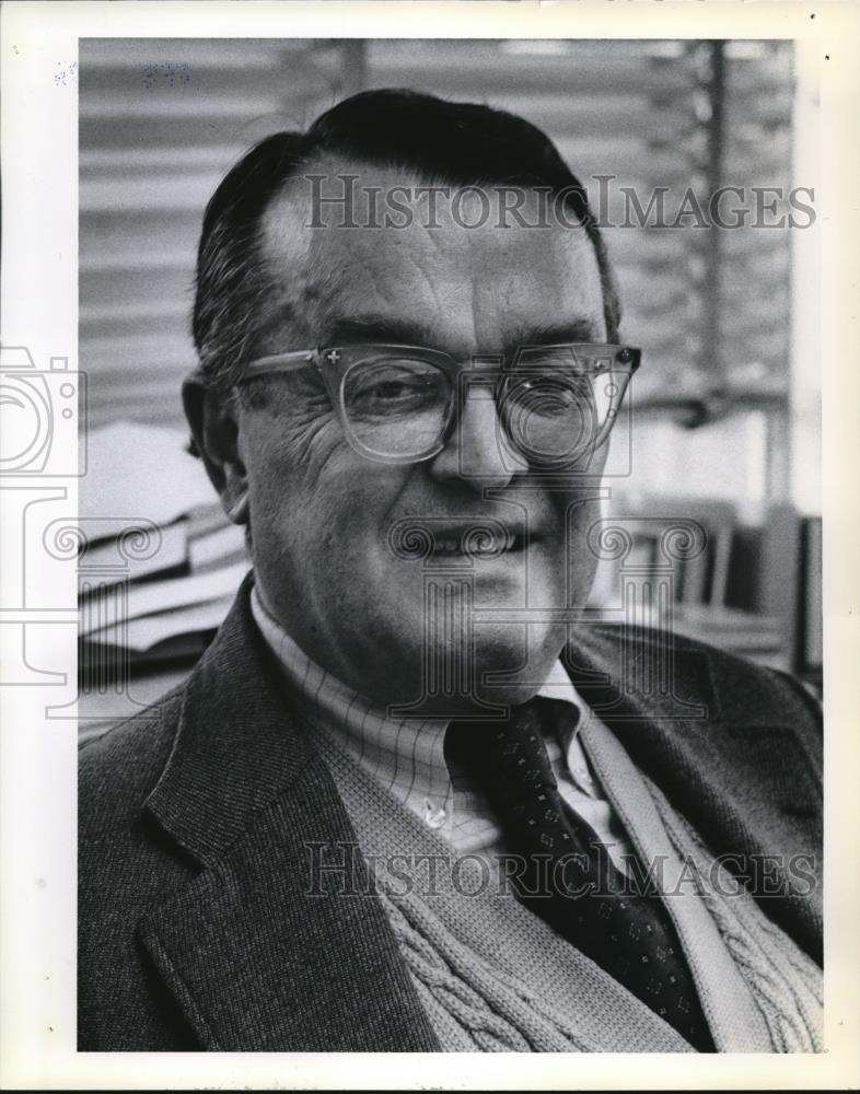 1979 Press Photo Malcolm Bauer, associate editor of the Oregonian - ora02239 - Historic Images